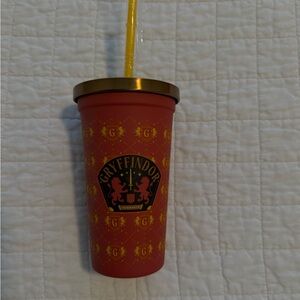 Gryffindor Red Tumbler with Gold Lid